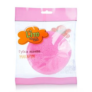 Lito Губка Лазнева Макарун Рожева
