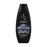 Шаума Шампунь Для Чоловіків 3в1 Деревне Вугілля І Вулканічна Глина, 400 Мл