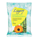 Lingery Серветки Для Інтимної Гігієни З Екстрактом Бамбуку Та Відваром Календули, 15шт