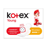 Kotex Прокладки Для Критичних Днів Young Нормал 10шт