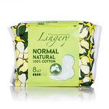 Lingery Прокладки Для Критичних Днів Ultra Normal Natural Сotton, 8шт