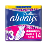 Always Прокладки Для Критичних Днів Platinum Super Plus, 14шт