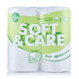 Green Way Туалетний Папір Білий, 2-х Шар.,4шт