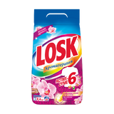 Лоск Пральний Порошок Автомат 2400г Ароматерапія З Ефірними Оліями Та Ароматом Малазійських Квітів