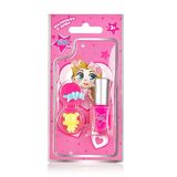 ***хані Бані Міс Набір Для Дівчат Лак Для Нігтиків Рожевий Та Два Колечка