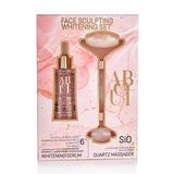 ***about Face Набір Face Sculpting Whitening Set (сироватка Для Обличчя 40 Мл, Кварцевий Масажер Ролер)
