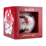 ***аміга Шкарпетки У Подарунковій Упаковці Жіночі Класичні Махрові "шар" Р.36-40