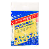 Управдом Серветка Мікрофібра Для Скла Та Дзеркал 1шт