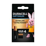 Duracell Батарейка Optimum Aaa Алкаліновi Cee Gen3 4 Шт