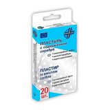 Європласт Прозорий Водонепроникний Пластирь (з Вмістом Срібла), 72mmx19mm N20