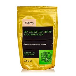 Uterra Native Скраб-шиммер З Ламінарією Hemp Oil & Laminaria, 200 Г
