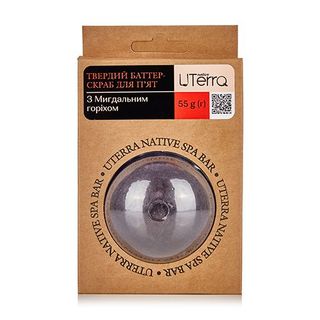 ***uterra Native Твердий Баттер-скраб Для Пят Мигдаль, 55г