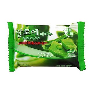 Juno Мило-пілінг Косметичне Тверде Aloe З Екстрактом Алое Вера, 150г