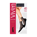 Вів`єн Шкарпетки Жіночі Класік 40 Ден Чорні (2 Пари)
