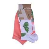 ***аміга Шкарпетки Жіночі Набір 2 Пари  Єнот-однотон Р.23-25