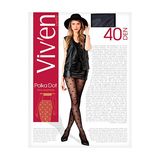 Вів`єн Колготи Жіночі Полка Дот 40 Ден Чорний Р.2