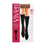 Вів`єн Напівпанчохи Жіночі Елегант 40 Ден Чорні (2 Пари)