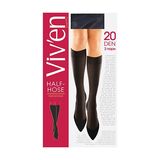 Вів`єн Напівпанчохи Жіночі Елегант 20 Ден Чорні (2 Пари)