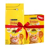 Lot Friskies Chats Adulte Poulet & Légumes 1,7 kg + 300 g