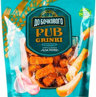 Грінки Пшеничні Зі Смаком Часнику (150г)