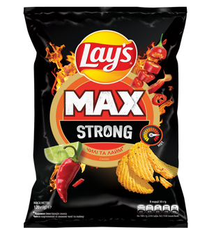 Чiпси Lays Strong Зі Смаком Гострого Чилі Та Лайму (120г)