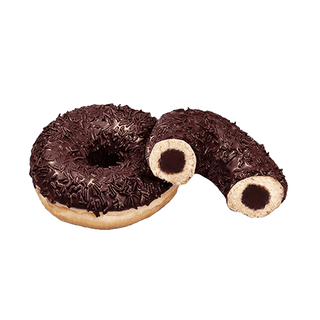 Донат з начинкою Потрійний шоколад