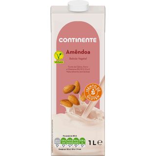 Bebida Vegetal de Amêndoa Continente (emb. 1 lt)