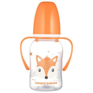 Flašica Canpol babies sa drškom 120ml. cute animals orange
