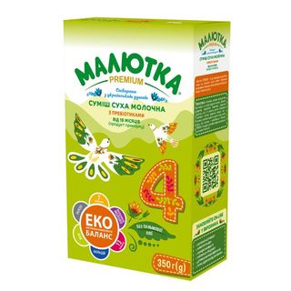 Молочна Суха Суміш Малютка Premium 4 Від 18 Місяців 350 Г