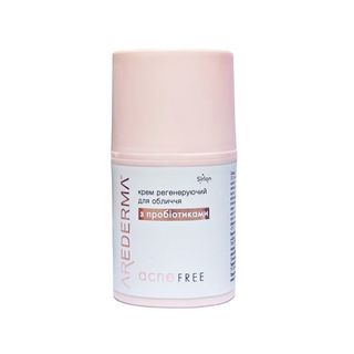 Регенеруючий Крем Для Обличчя Аредерма Acne Free З Пробіотиками 50 Мл