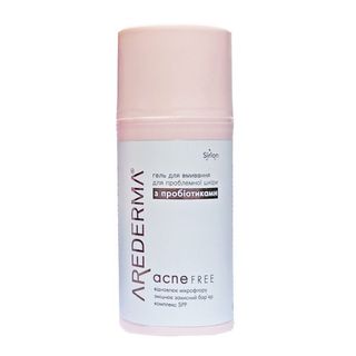 Гель Для Вмивання Аредерма Acne Free З Пробіотиками Для Проблемної Шкіри 100 Мл