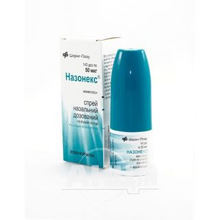 Назонекс Спрей Назальний Дозований 50 Мкг/доза Флакон 18 Г 140 Доз