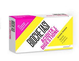 BIOCHETASI DIGESTIONE E ACIDIT� GONFIORE 20 COMPRESSE MASTICABILI