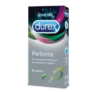 DUREX - Performa Con Lubrificante x6 Profilattici - 924893668
