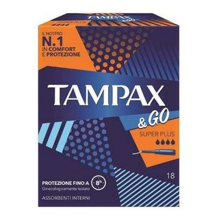 TAMPAX - & Go Assorbenti Interni Super Plus 18 Pezzi - 978847186