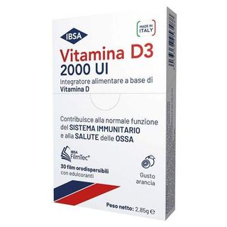 IBSA - Vitamina D3 2000 UI 30 Film Orodispersibili Gusto Arancia - 985826243