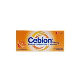 CEBION - Vitamina C Masticabile 500 mg Arancia 20 Compresse - 971141193