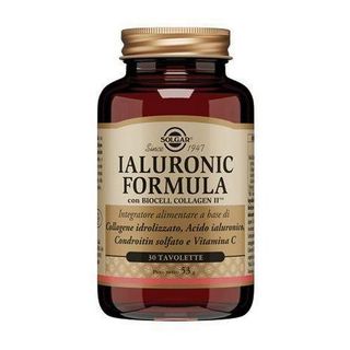 SOLGAR - Ialuronic Formula Con Biocell Collagen II 30 Tavolette - 947215594