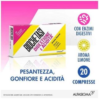 BIOCHETASI - Digestione E Acidità  20 Compresse Masticabili - 979332400