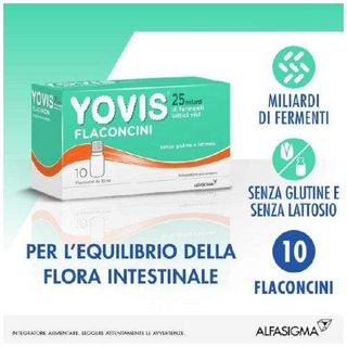 YOVIS - 25 Miliardi Fermenti Lattici Vivi 10 Flaconcini 10 ml - 976335291