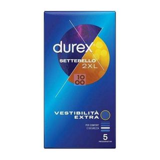 Durex Settebello Vestibilità Extra 2XL 5 Preservativi - 985323005