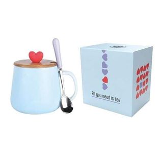HANDY TAZZA CUORE BLU CHIA 450ML +CUCCHI NATALE 23 - 986461679