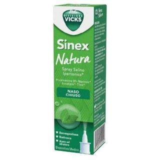 VICKS - Sinex Natura Spray Salino Ipertonico Naso Chiuso 20 ml - 984819045