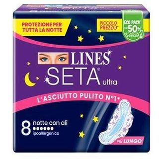 Lines Seta Ultra Assorbenti Notte Dwct 8 Pezzi - 985649262