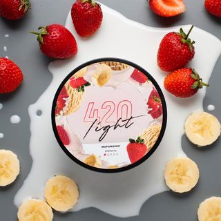 Тютюн 420 Light Бананово-полуничне Морозиво (100 Г)