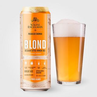 Пиво Volfas Engelman Blond (568мл) З/б