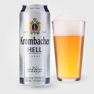 Пиво Krombacher Hell (500мл) З/б