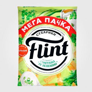 Сухарики Пшенично-житні Зі Смаком Сметана Зелень (110г)