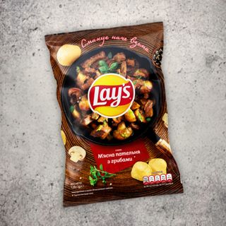 Чипси Lays 120 Г «м'ясна Пательня З Грибами»