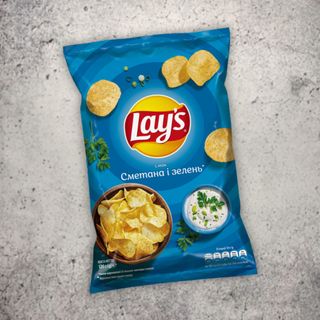 Чипси Lays 120 Г «сметана І Зелень»